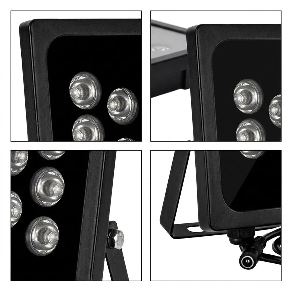1pc 940NM Waterproof Infrared Illuminator 60M IR Distance Adjustable Beam Angles 8-array LEDs For Monitoring Supplemental Lights