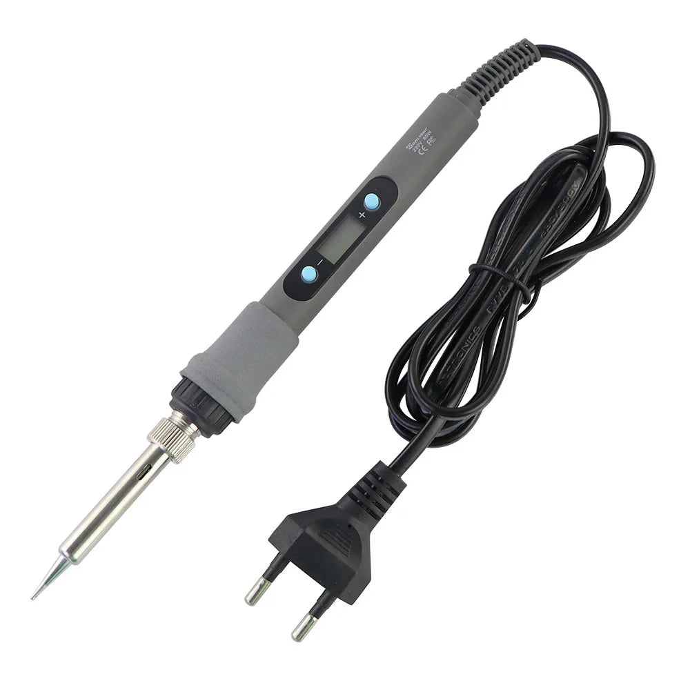 80W Digital Display Soldering Iron Set With Adjustable Temperature Tin Wire Multimeter Repair Tool With Soldering Iron Head