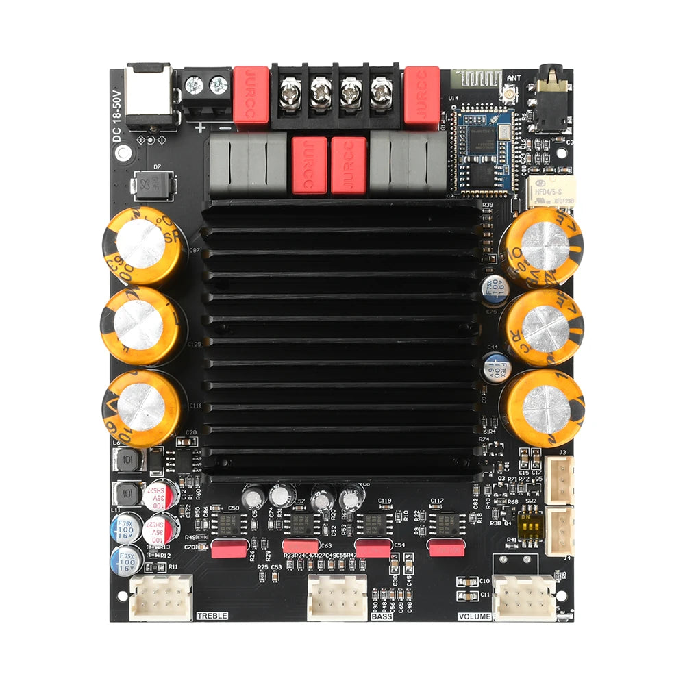 DC 18-50V 3002T PRO Bluetooth Amplifier Board Qualcomm QCC3034 2.0 Channel APTX Lossless 300W+300W TPA3255