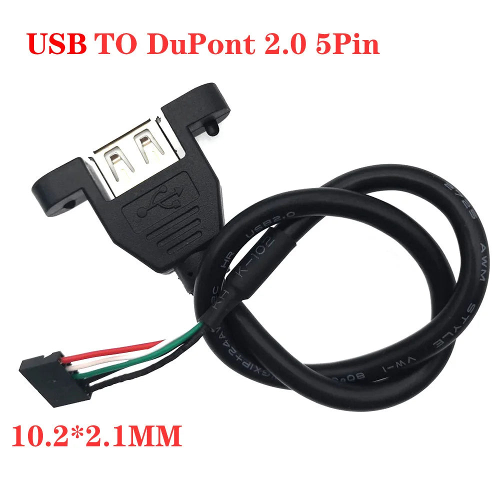 4pin 5pin USB to XH2.54/PH2.04p/MX1.25/SH1.0 Female/Male Cable USB To DuPont Data Adapter 30cm 18AWG 14AWG Touch Screen Cable