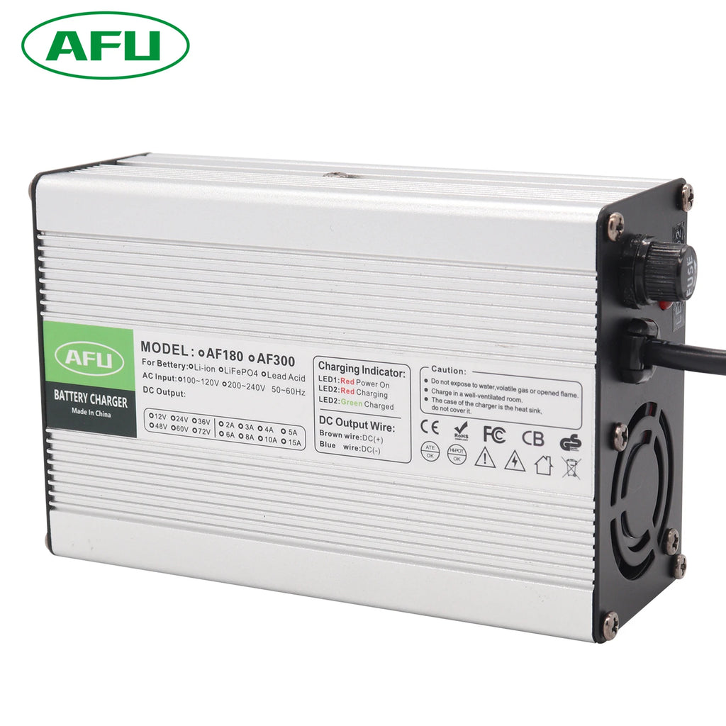 16.8V 10A Charger 4S 14.8V Li-ion Lipo Battery Pack Charger With Cooling Fan Smart Charge Auto-Stop