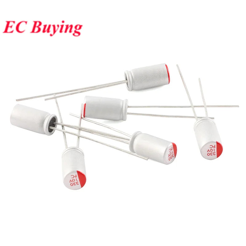 5-20pcs DIP Solid Electrolytic Capacitor Super Low ESR 6.3V 16V 25V 35V 50V 100UF 270UF 470UF 220 330 560 680 UF 820UF 1000UF