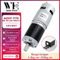 Planetary Reduction Motor 42GP-775 High Torque 12V/24V Can Rotate Forward and Reverse 8PRM~1600PRM, Maximum Torque 253KG.CM