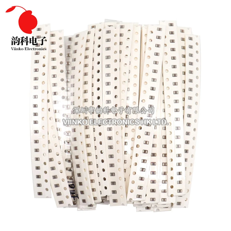 320PCS 720PCS 0603 0805 1206 SMD Capacitor Assorted Kit 16/36/50Values 1PF - 10UF Capacitance Set 100NF 0.1UF 1UF 2.2UF 4.7UF