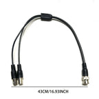 BNC 1 Male to 2 Female Cable BNC Splitter Adapter Connector 1 Male to 2 Female Extension BNC Cable