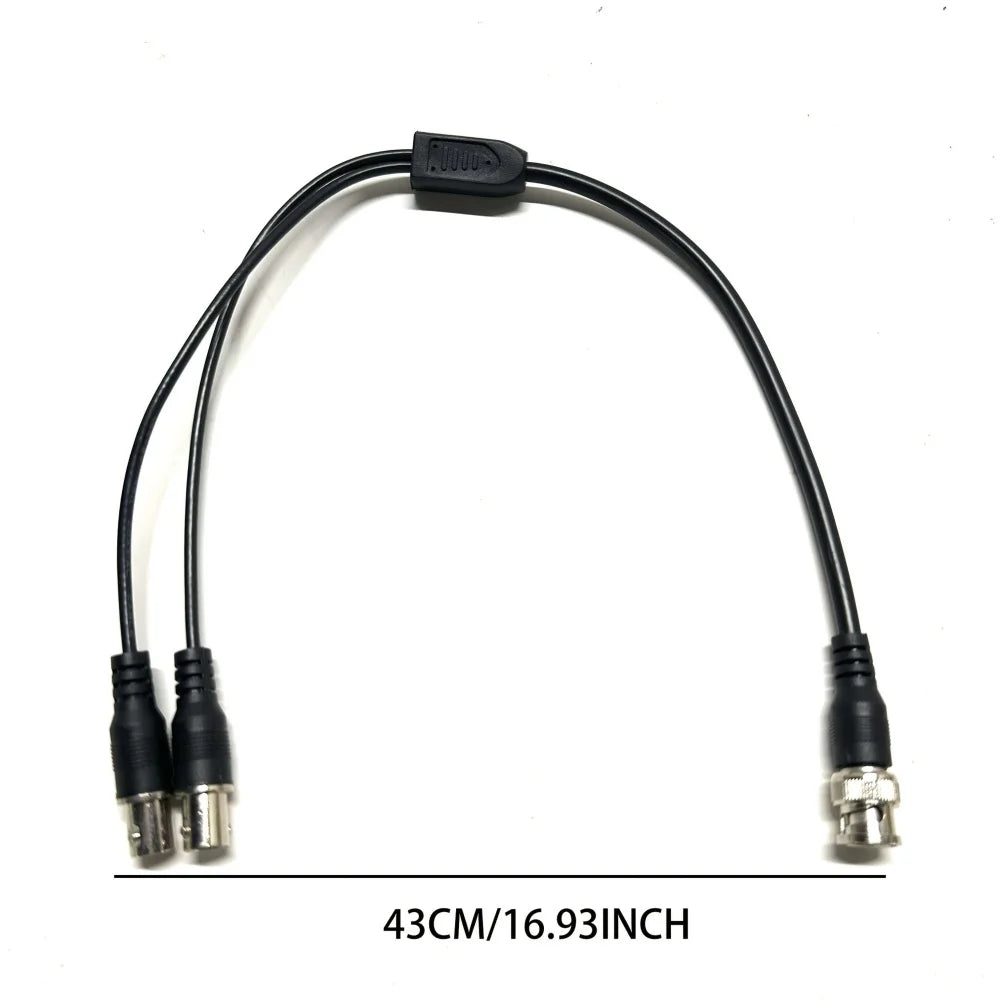 BNC 1 Male to 2 Female Cable BNC Splitter Adapter Connector 1 Male to 2 Female Extension BNC Cable