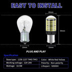 50Pcs BA15S 1156 BAU15S PY21W T20 7443 W21/5W P21/5W BAY15D 1157 3157 P27/7W LED Reverse Brake Lights LED Signal Lamp Car Lights