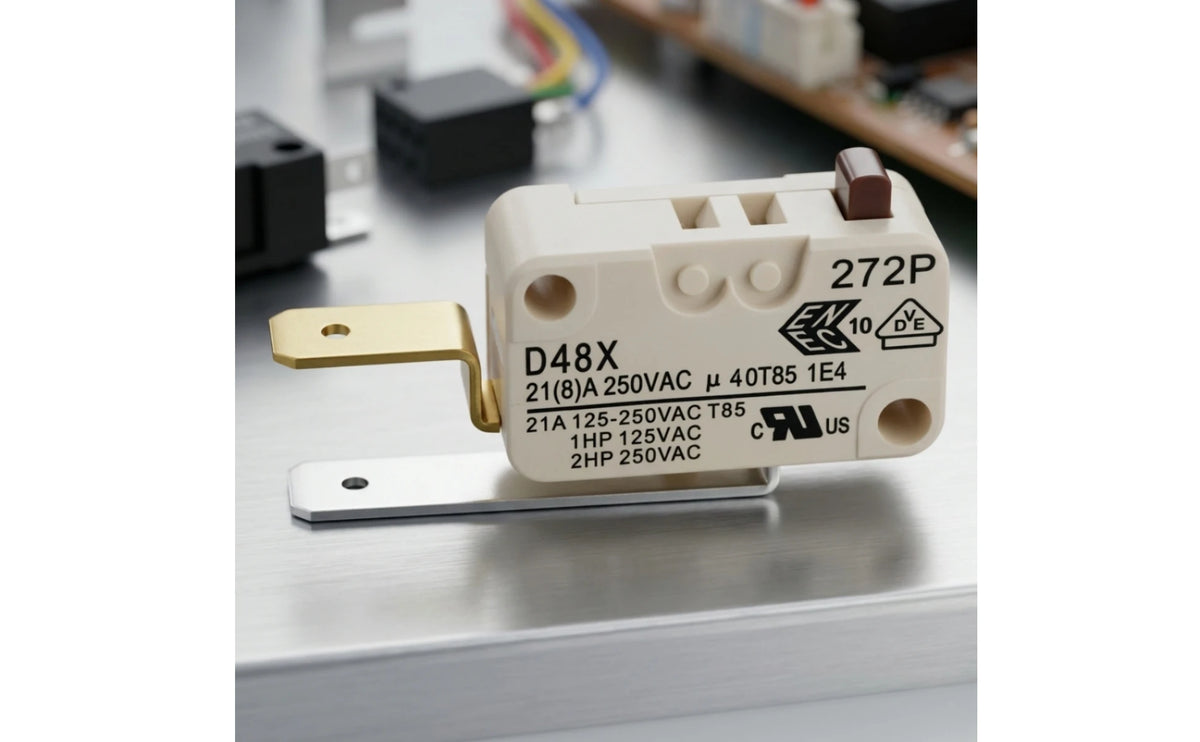 Microswitch with Actuator Compact Rectangular Microswitch Limit Switch Snap Action Mechanical for Technicians, Control Panels