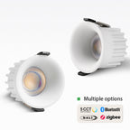 Tuya Bluetooth/ Zigbee/ DALI/ Matter Smart Recessed LED Ceiling Spot Light AC220V/110V Dimmabe Ceiling Lamp for Bedroom Kitchen
