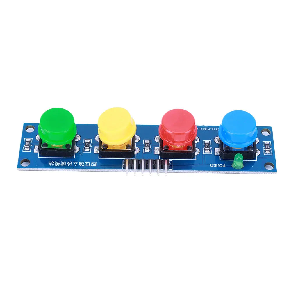 4 Independent Buttons Touch Button Module with Hat & LED Indicator High Level Output for Arduino Or Raspberry Pi