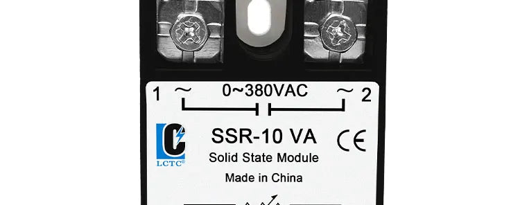 LCTC SSR Solid State Relay Voltage Regulator Adjustable 10A 25A 40A 50A 60A 80A 100A VA Single Phase 0-380VAC Potentiometer