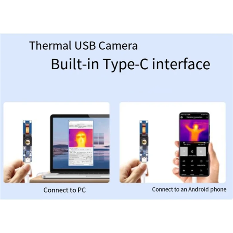 【T07A】Long-Wave IR Thermal Imaging Camera Module For Raspberry Pi IR Camera Long-Wave Camera Module Thermal Camera HAT