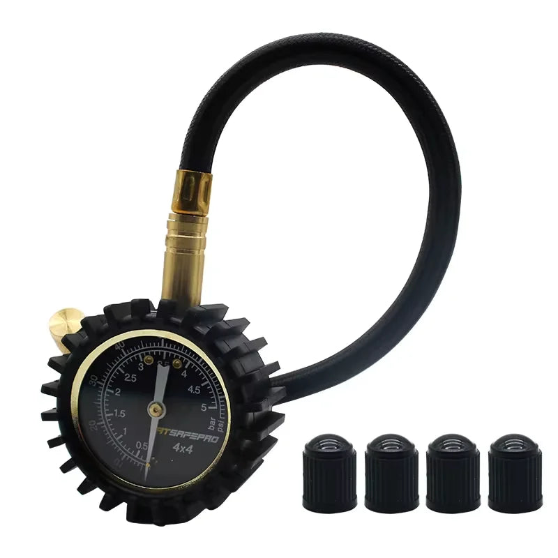 75Psi Auto Tire Tyre Rapid Deflator Pressure Gauge Meter Tool Metal Manometer Barometers Tester Meter for Truck Motorbike