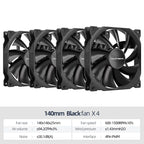 Teucer AF 14025 PC Case Cooling Fan 12V 4Pin PWM MHDB Hydraulic Bearing White 14CM Silent Fan for Computer Radiator Ventilator