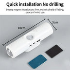 LED Cabinet Light Motion Sensor RGB Magnetic Rechargeable Wall Lamp Hallway Stairs Kitchen Ambient Night Light Home Decor Lights