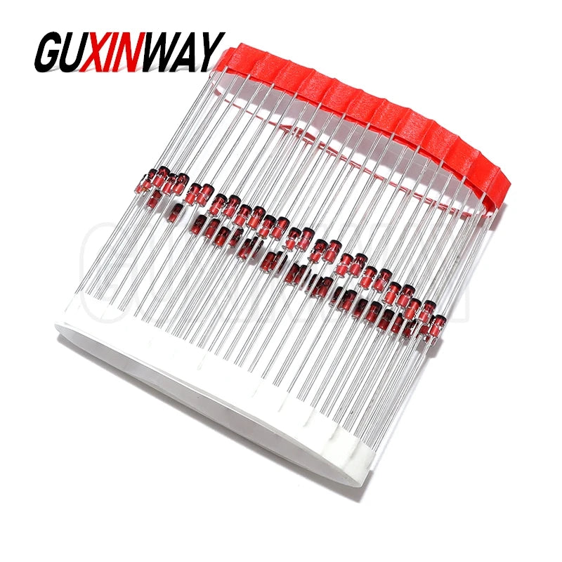 50pcs 1W Zener Diode DO-41 1N4727/4728/4729/1N4730/1N4731 3V 3.3V 3.6V 3.9V 4.3V 4.7V 5.1V 5.6V 6.2V 6.8V 7.5V 8.2V 9.1V 10V 11V