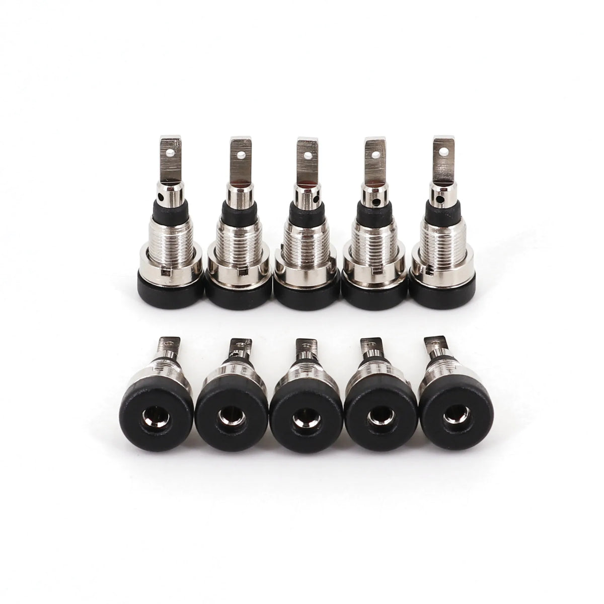 10Pcs Brass 2mm Small Size Banana Female Jack Panel Mount Test Socket Connector