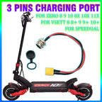 Universal GX16 3 Pins Charging Port Socket Electric Scooter Socket Plug For ZERO 8 9 10 8X 10X 11X VSETT 8 8+ 9 9+ 10+ Speedual
