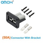 OMCH 1/2/5PCS 50A/120A/175A For Double Pole Plug Connector with Mount Bracket Panel Cover For Boat Truck Cable Connectors Plug