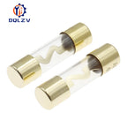 5Pcs Gold Plated Glass AGU Fuse Fuses Pack Car Audio Amp Amplifier 10A 15A 20A 25A 30A 40A 50A 60A 70A 80A 100A Car Fuse