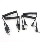 1m DC male to male right Angel Spring Cable connector 5.5mm x 2.1mm straight Plug Power charger 5.5 x 2.5 2.1 mm Extension Cord