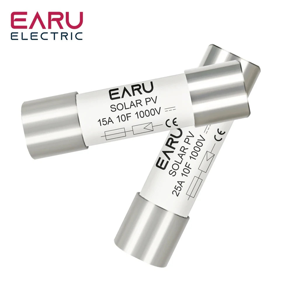 1PC Solar DC 1000V PV Fuses 6A 10A 15A 20A 25A 30A 32A High Voltage for Solar System Protection