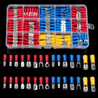 102/280/300/480PCS Insulated Cable Connector Wire Crimp Spatula Butt Ring Fork Kit Ring Lug Rolled Terminal Kit
