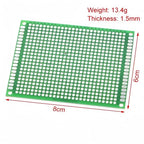 Double Side Prototype Diy Universal Printed Circuit 2.54mm PCB Board Protoboard For DIY Soldering Project 6x8 5x7 4x6 3x7 2x8cm