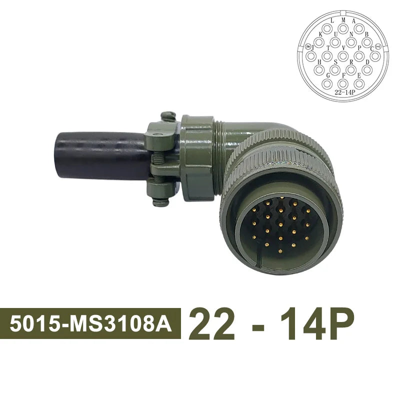 MS3102 MS3106 MS3108 Military Specification Connector 5015 MIL STD 8pin 19pin Plug&Socket 22-14 22-23 MIL-C Circular Connectors