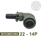 MS3102 MS3106 MS3108 Military Specification Connector 5015 MIL STD 8pin 19pin Plug&Socket 22-14 22-23 MIL-C Circular Connectors