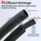1/20M Heat Shrink Tubing 4:1 Dual Wall Adhesive Lined Tube Waterproof Wire Cable Insulation Sleeve Shrinkable Cable Protector