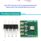 AHT10 AHT20 AHT21 High Precision Digital Temperature Humidity Sensor Measurement Module I2C Communication Replace DHT11 SHT20