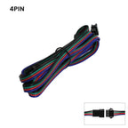 0.5m 1m 2m 2Pin 3Pin 4Pin SM JST Extension Cable 22AWG JST Plug Male to Female Wire Connector Cable for Led Light CCTV Driver