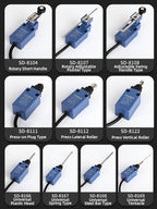 IP67 Waterproof Limit Switch Fecal Scraper Machine Sealing Micro Action SD-8108 Roller 8107 Outdoor ME-8104 Breeding