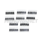 50PCS Alloy resistances 2512 SMD Resistors Samples kit 10 kindsX5pcs=50pcs R001 R002 R005 R008 R010 R015 R020 R025 R050 R100