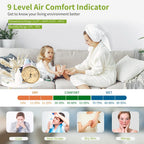 Metal 3 in 1 Barometer Weather Station for Indoor and Outdoor Use Barometer Thermometer Hygrometer with Round Frame