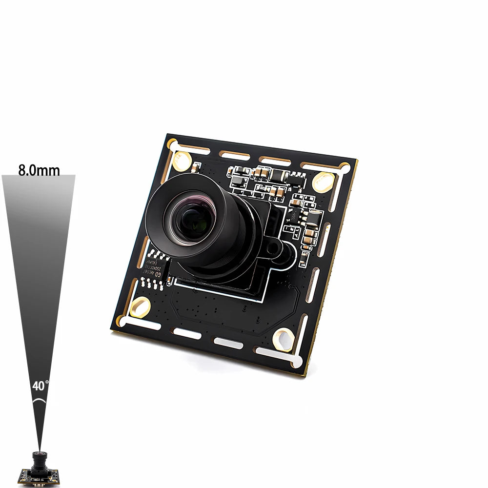 1080P 90FPS Global Shutter USB Camera, High Speed Web Camera with M12 No Distortion Lens, Plug Play for Machine Vision Security