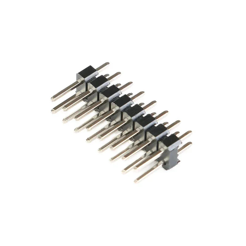 10pcs 2.54mm Double Row Male PCB Board Pin Header Connector Strip Pin Header 2 * 2/3/4/6/8/10/12/15/20/40P For Arduino