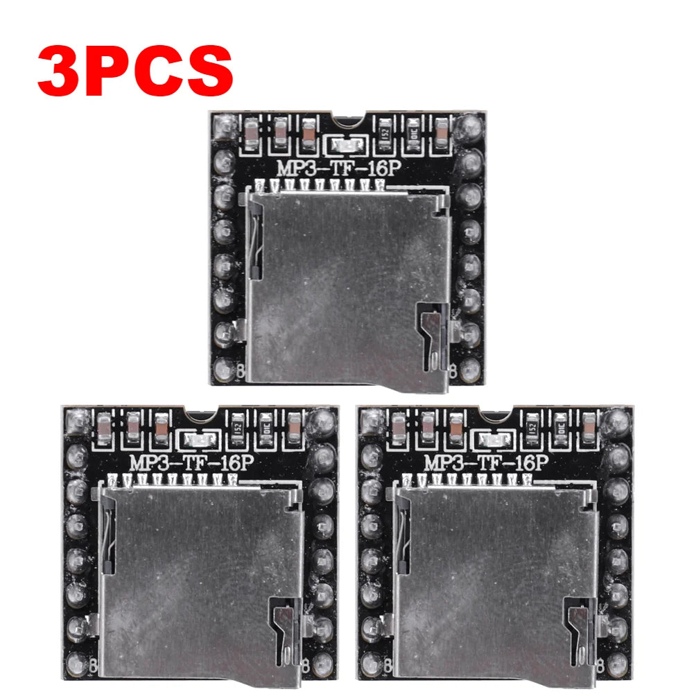 1-5PCS DFPlayer Mini MP3 Player Module V3.0 16P Support TF Card U-Disk Mini MP3 DF Player Audio Voice Module Board for Arduino