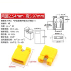 100PCS Pitch 2.54mm Pin Header Jumper Shorted Cap & Headers & Wire Housings Black Yellow White Green Red Blue For Arduino