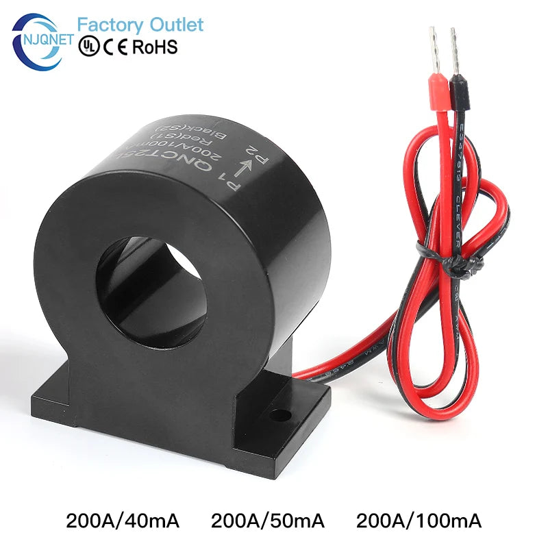 0.1class High Precision Current Transformer 200A 100mA 2000/1 QNCT25L Micro Current Transformer CT Factory
