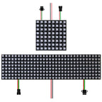 1~2PCS WS2812B 8X8 16X16 8X32 LED Pixel Panel Flexible Matrix Screen WS2812 RGB Led Module Individually Addressable IC DC5V