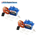 Feetech FT90R Digital Servo Motor 360 Degree Continuous Rotation 6V 1.5KG PWM Control for DIY RC Toys Arduino Robot Aircraft