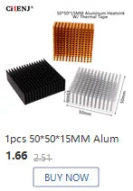 Extruded Aluminum Heatsink For High Power LED IC Chip Cooler Radiator Heat Sink Drop Ship 100*25*10mm