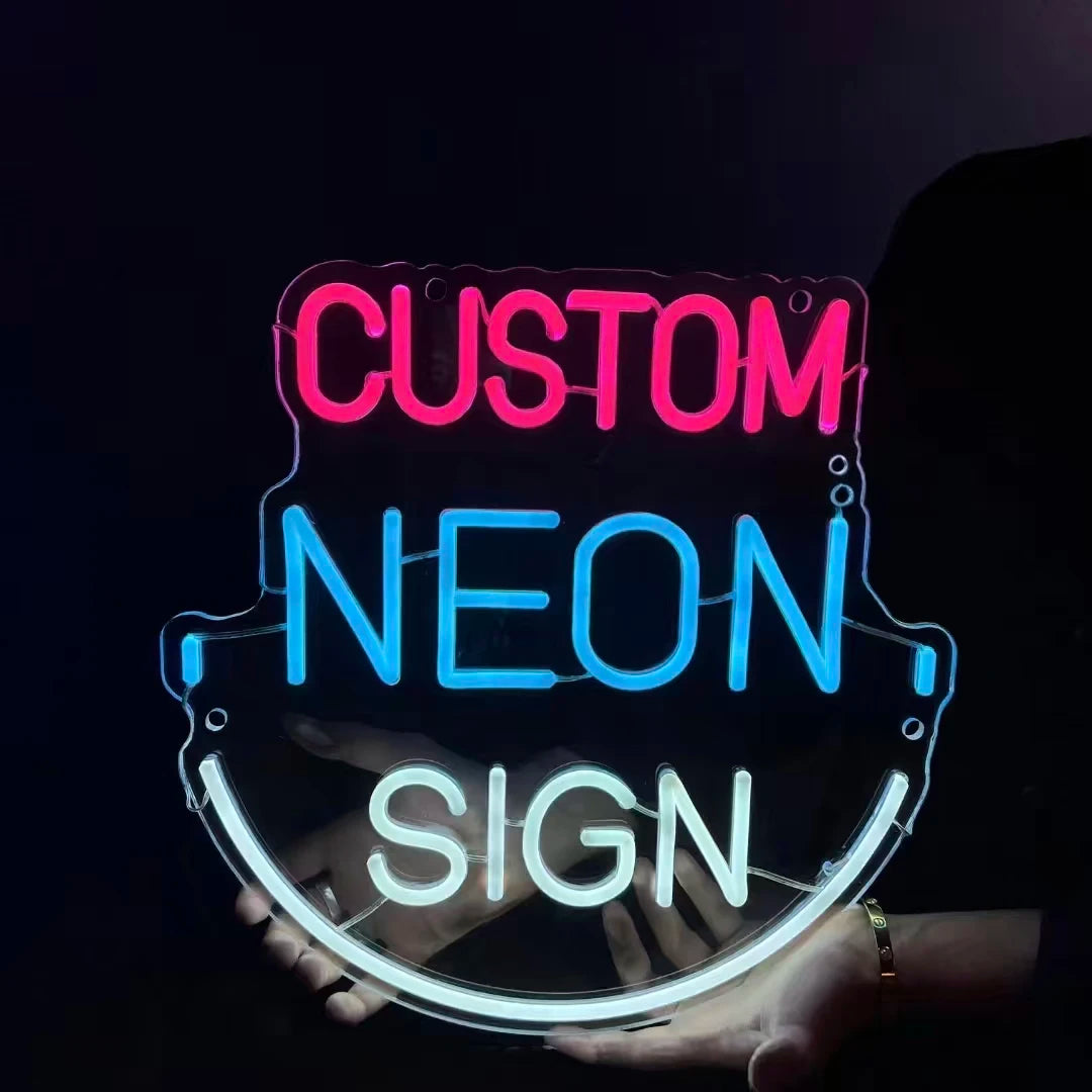 Custom Neon Sign Personalized LED Neon Light Acrylic Wall Decor for Wedding Birthday Party Game Room Office Business Logo Name P
