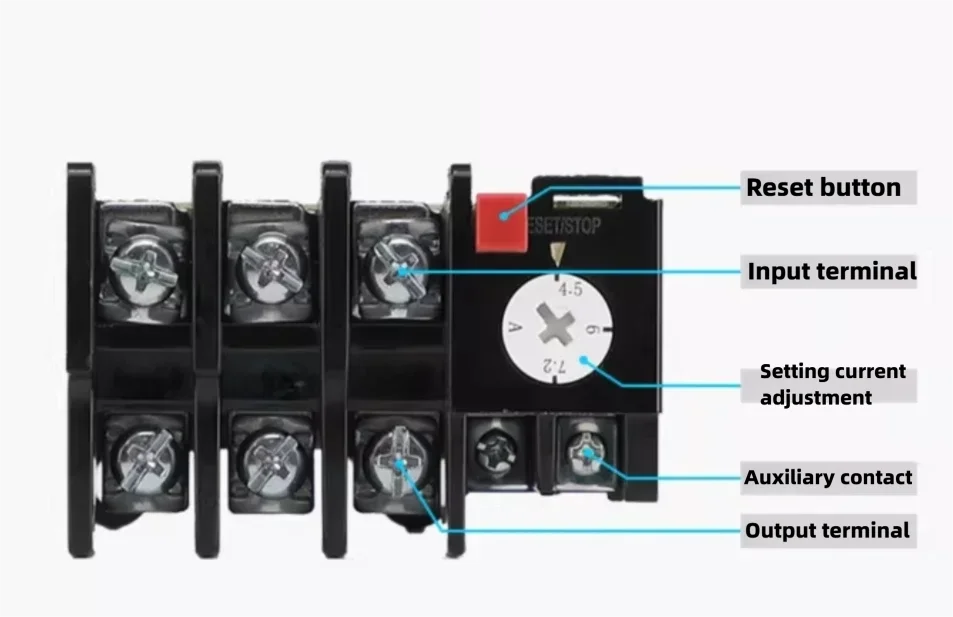 CHINT Thermal Overload Relay Thermal Overload Protector JR36-20 0.25-0.35A 1.0-1.6A 2.2-3.5A 4.5-7.2A 10-16A 14-22A