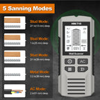 6 in 1 Wall Metal Detector Depth Wall Stud Finder Metal Wood Studs AC Voltage Live Wire Detect Wall Scanner Electric Box Finder