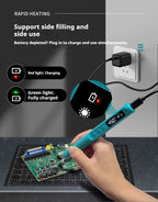 KANOYU Wireless solder iron usb charging portable digital display intelligent lithium battery for small home maintenance