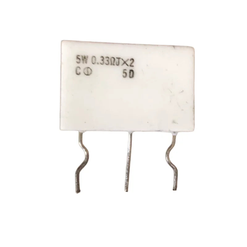 5Ｗ 0.33R 5W+5W Ceramic cement resistor 0.33R*2 5W 0.33ΩJX2 5W0.33ΩJX2