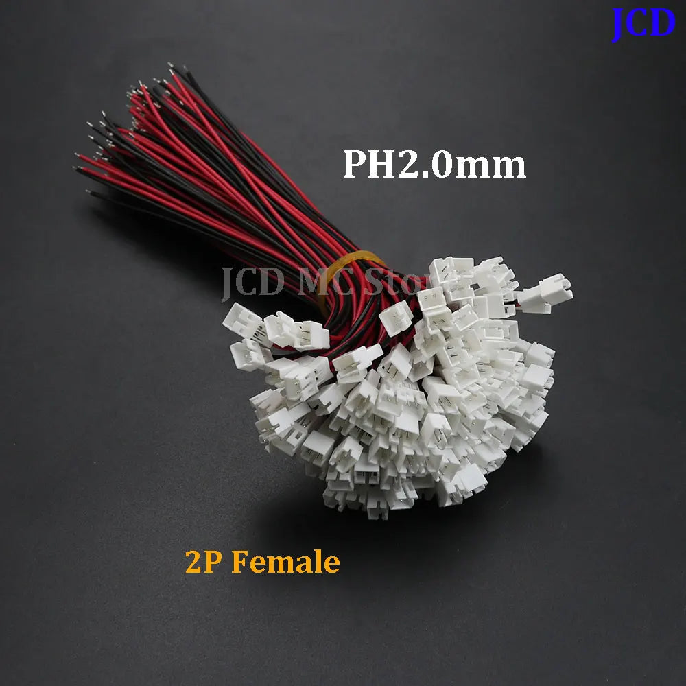 5/10PCS Mini Micro JST PH 2.0 Male Connector 2/3/4/5/6 Pin Way Plug Terminal Wires Cable for Housing PH 2.0 Socket Connector